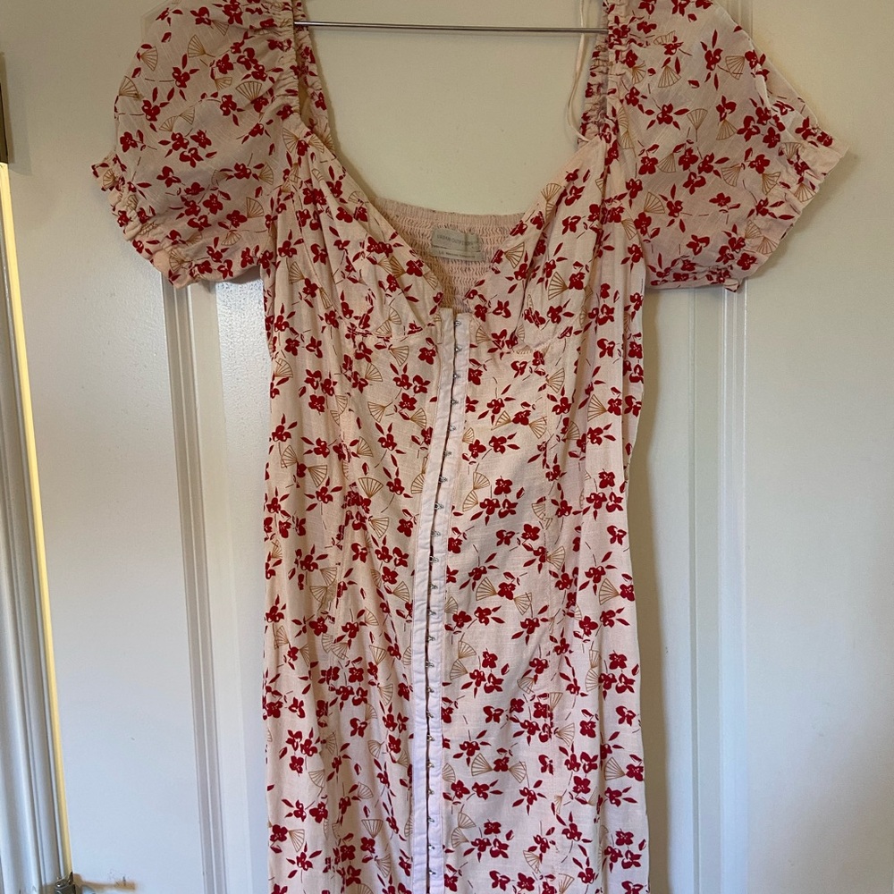 Urban Outfitters Floral Mini Dress - Red and White